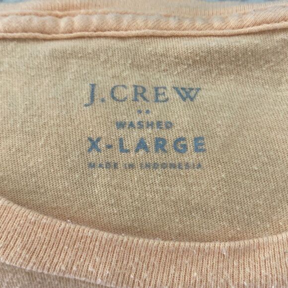 JCrew Mens Cotton Orange T-shirt XL - Picture 2 of 3